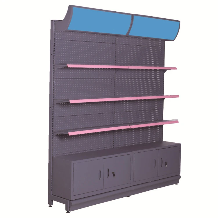 Пользовательские полки для продуктовых магазинов стеллажи духов супермаркетов гондолы с дырочками