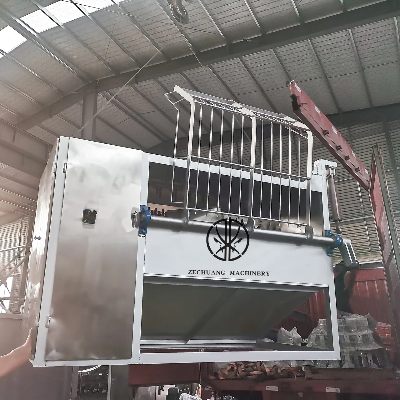 Cheap Price Halal Food Sheep Abattoir Equipment Every Hour Hair Skinning Machine Mutton Processing Slaughtering Line