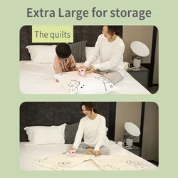 Portable sealed compression bag with vacuum air large vacuum compression bag quilt storage bag