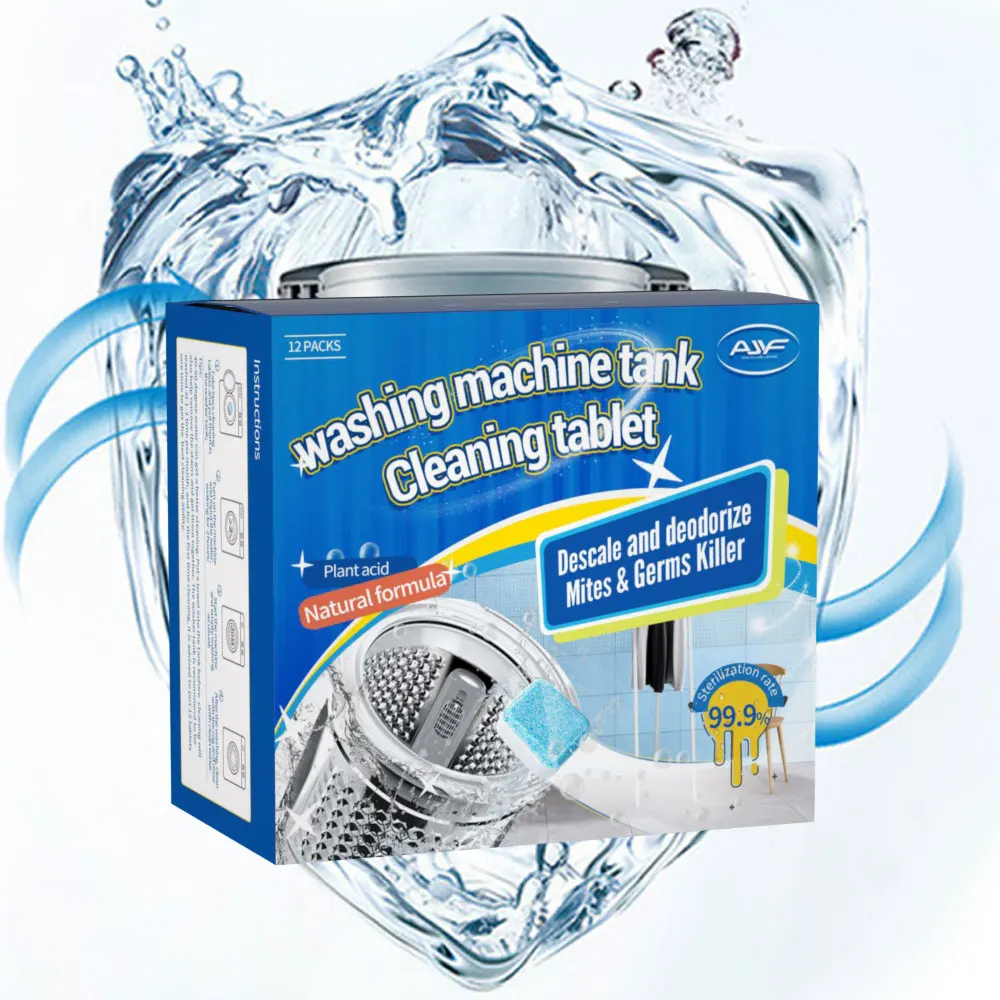 Valuable brand washing machine cleaner tablets active Oxygen deep cleaning  15g x12 PCS