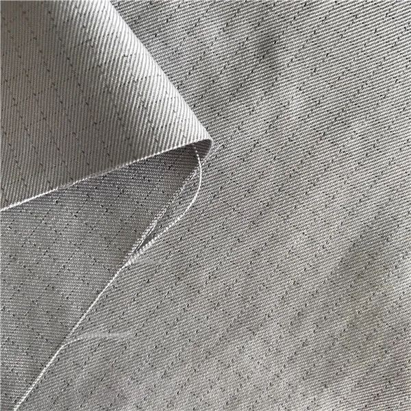 98 Polyester 2 Carbon ESD Antistatic Gabardine Fabric for Workwear