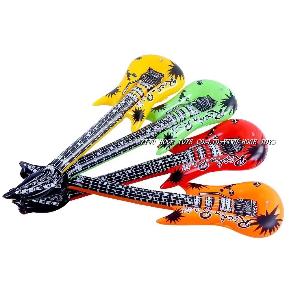 Cheap plastic inflatable guitar pvc Yiwu toys for promotion
