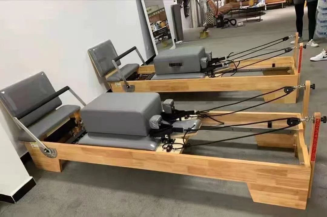 Wholesale Price Home Gym Cama Reformers Equipment Solid Oak Wood Reformer Pilates Bed Yoga Pilates Reformer Machine  for sale