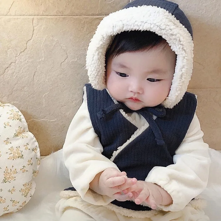 Ins Shaolin Spring Retro Space Cotton Vest Children Vest Baby Cotton-padded Jacket Wholesale