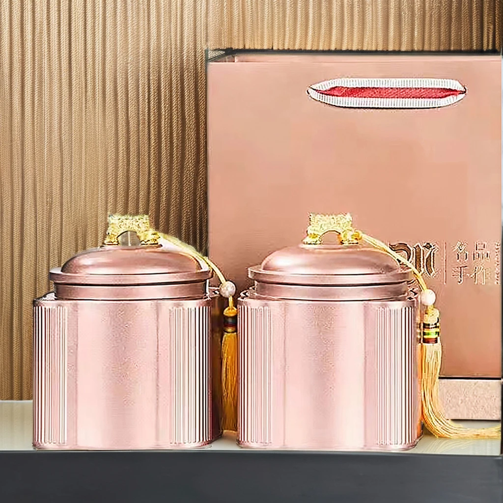 Stocked Tinplate Metal Cans Empty Coffee Bean & Tea Gift Packaging Box for Hotel