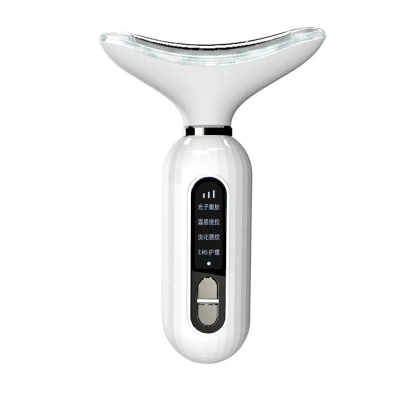 PZ New Beauty Massager For Face And Neck Vibrating Facial Massager With Heat Vibration And Led Electric Face Massager