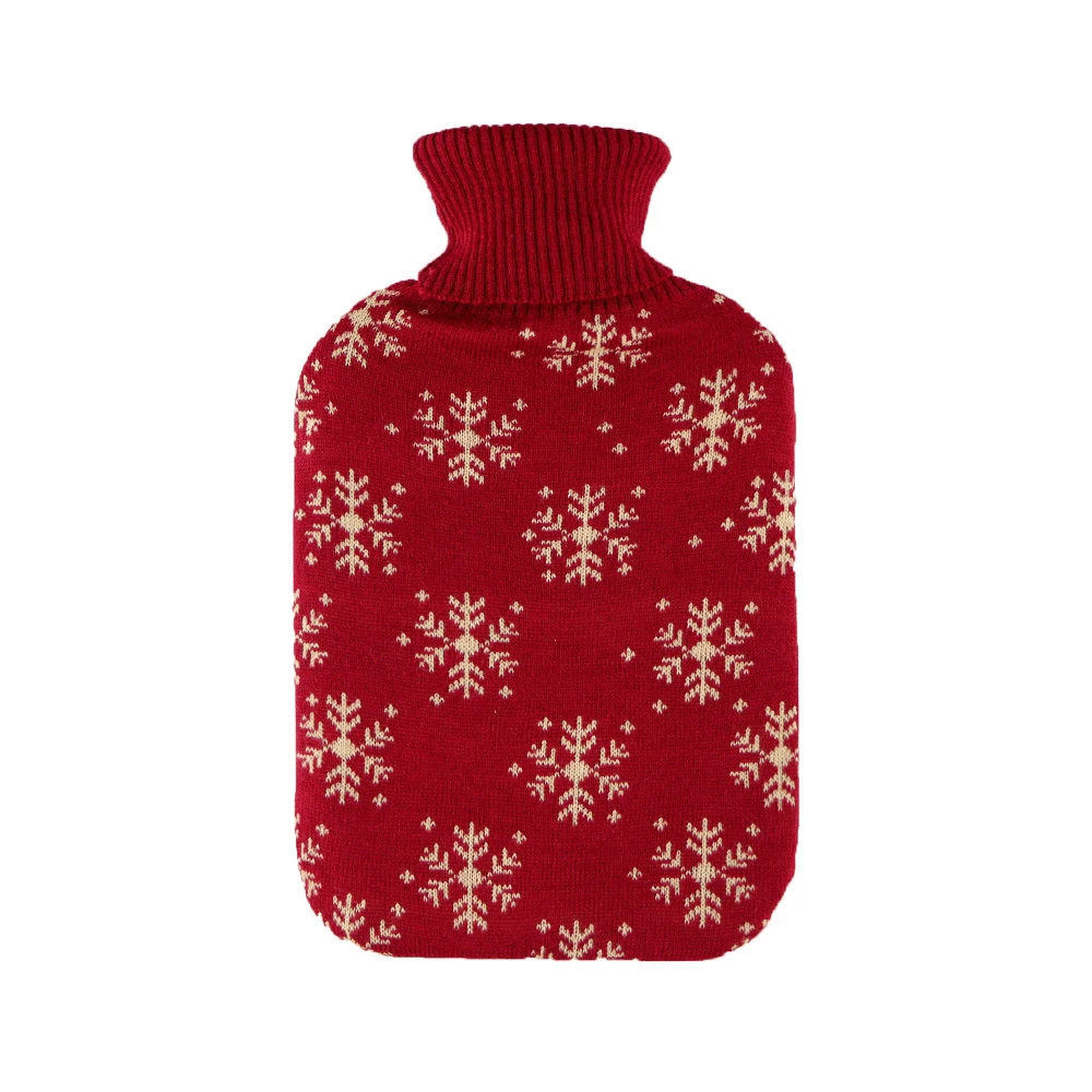 Hot selling winter warm hand warmer bag Hot-water bag high quality classic thermos hot compress water bag soft fluff with lid