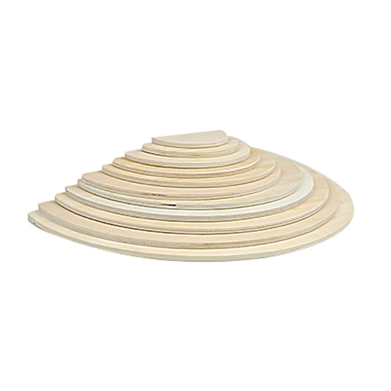 12pcs Arch Rainbow Bridge Set Colored Children Montessori Educational Wooden Brick Toys Building Blocks For Kids