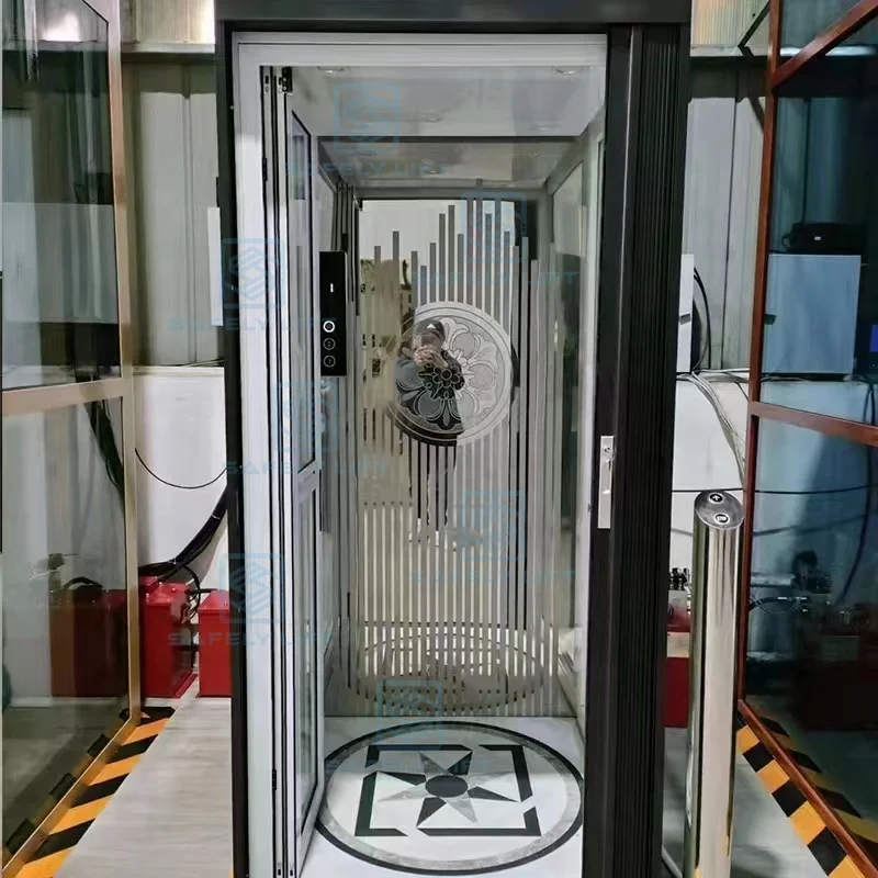 2024 Year Household 2-4 Person Lift Small Home Elevators Automatic 400KG Small Outdoor Lift Elevator