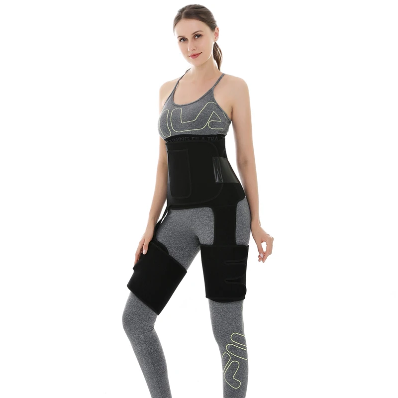 3 in 1 Neoprene Belly Belt Thigh Trimmer Leg Shapers Body Shape Waist Trainer Butt Lifter Shapewear Women Weight Loss