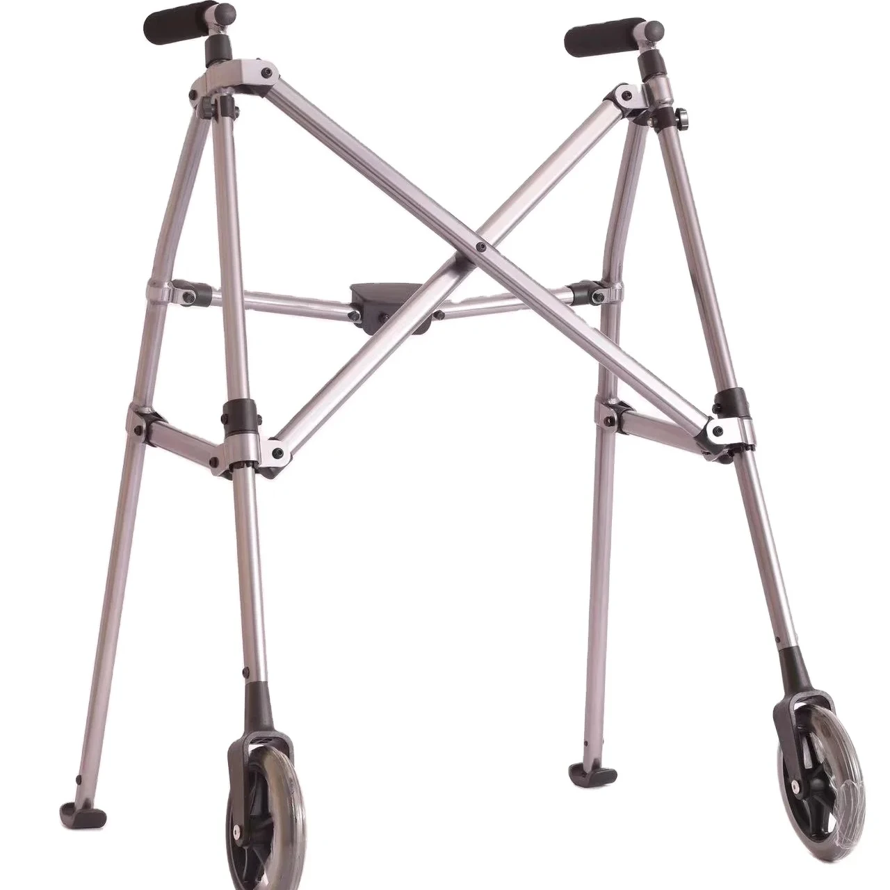 Lightweight and Foldable Rolling Walker for Adults Seniors Elderly Compact Travel Walker Folding Walking Aid