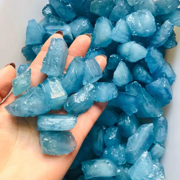 High Quality Blue Aquamarine Crystal Jewelry Gemstone Raw Aquamarine Crystal Stone