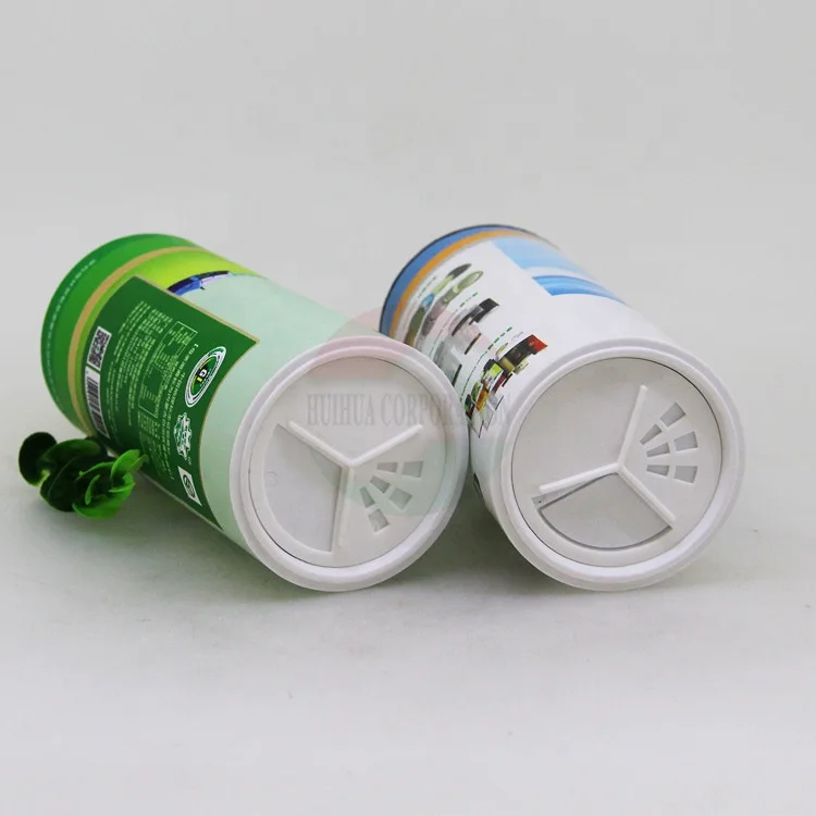 
Kraft Paper Tubes Packaging with Shaker Lid for Salt 