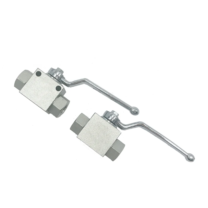 KHB -SAE6  J514 UN/UNF threaded stainless steel 2 way hydraulic high pressure ball valve 1/4-1 1/2
