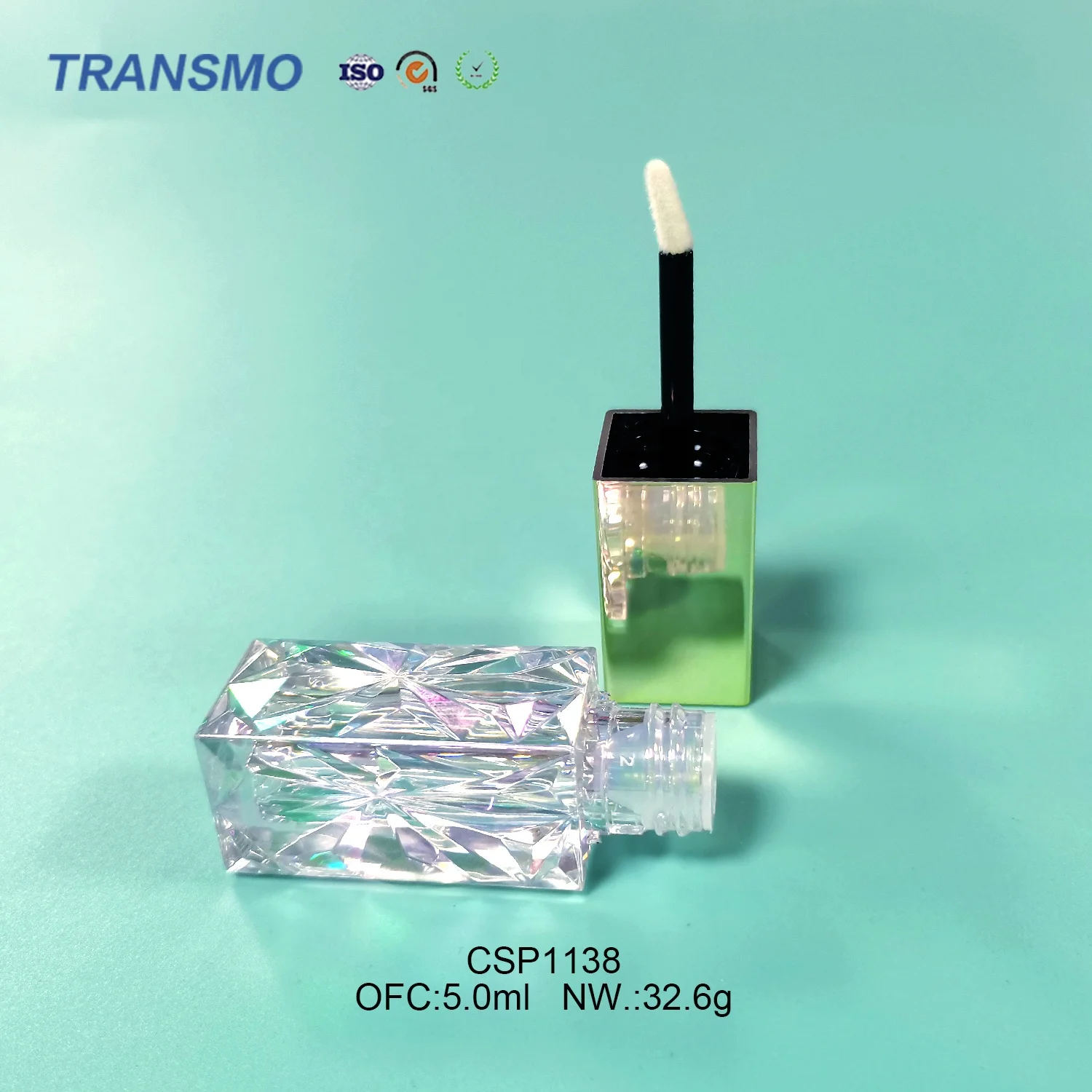 Diamond crystal lip gloss tubes empty lipgloss tubes wholesale 3ml 5ml lip oil tubes