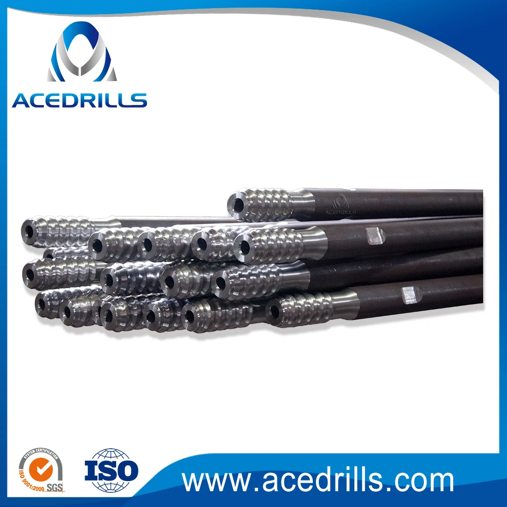 R32 R38 Underground Longhole Drilling Rod Threaded MM MF Speed