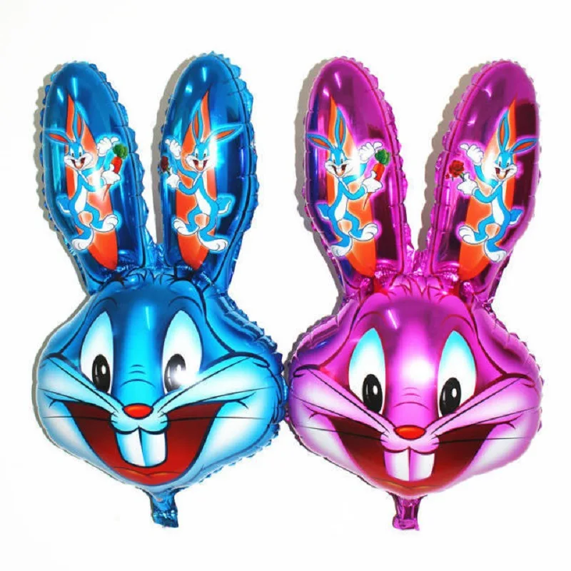 Cartoon Rabbit Shaped foil balloon Easter Balloons Wedding Birthday Party Decoration child kids toy air balloons