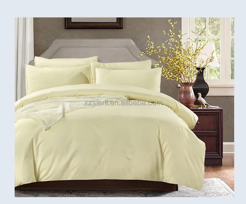 New Style Bedding set 100% luxury Solid Color Egyptian cotton bed sheets duvet cover