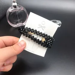 2021 Hollow Geometric Crystal Hair Clip Set Fashion Twilight Acrylic Child Hair Clips For Girls