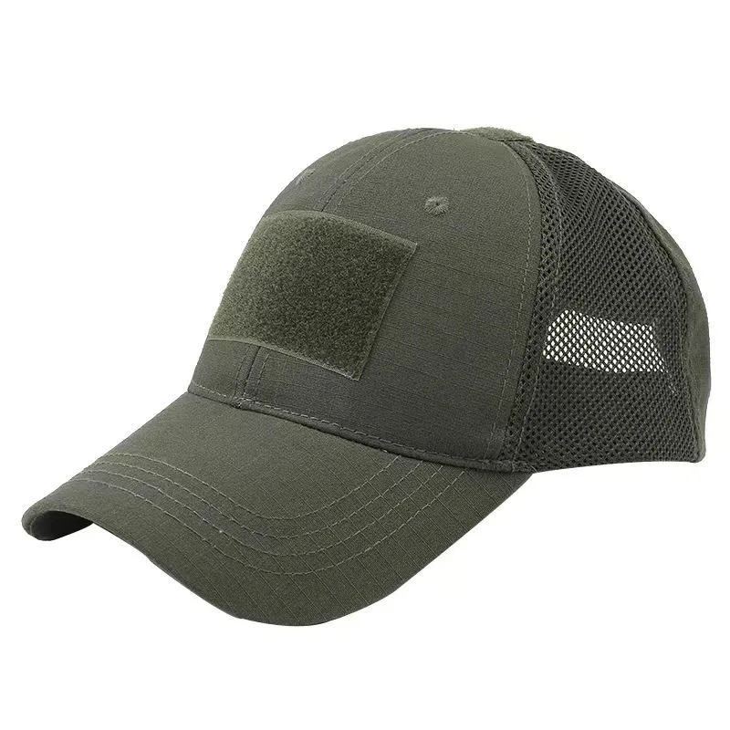 Breathable Rib-Stop Mesh Fabric Duty Tactical Cap for Hiking Hunting Fishing 6Panels Sports Baseball Camouflage Caps