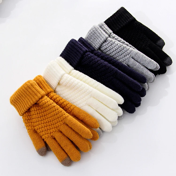 OEM ODM Women Gloves Winter Teddy Man Winter  Mittens Gloves Touchscreen Women Gloves Tactile Mittens