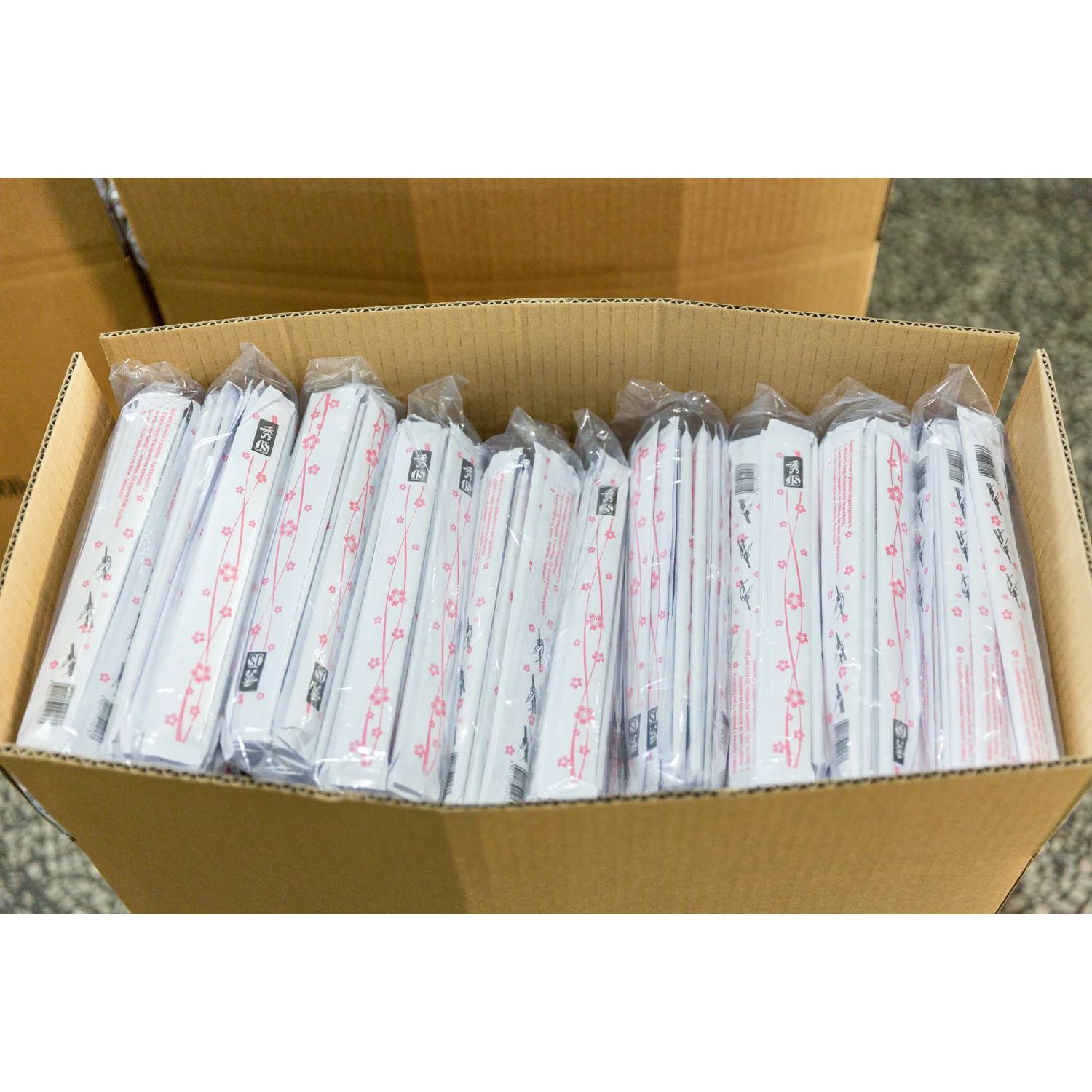 Bamboo Disposable Chop sticks Full Paper Sleeve Custom Chopsticks