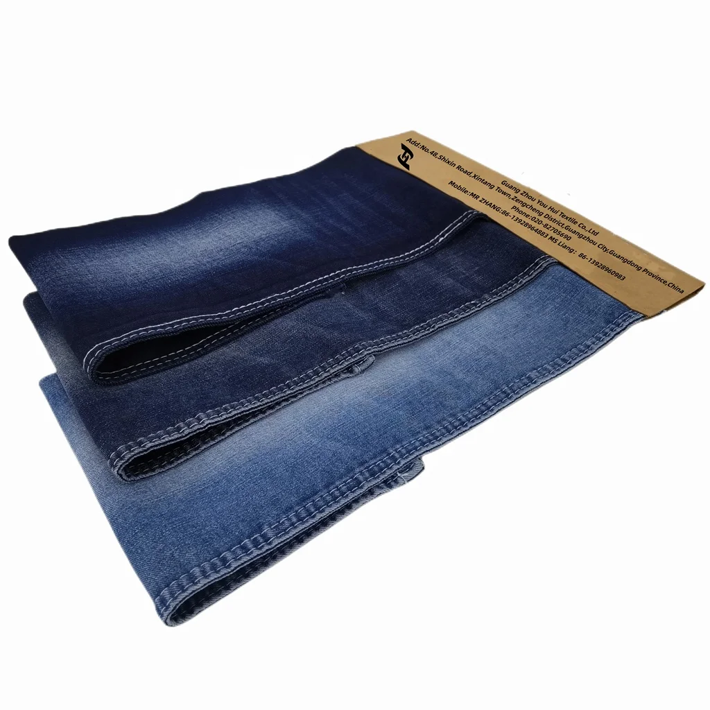 Premium Denim Fabric Manufacturer Dyed Wove Denim Fabric indigo color TR denim fabric for sale