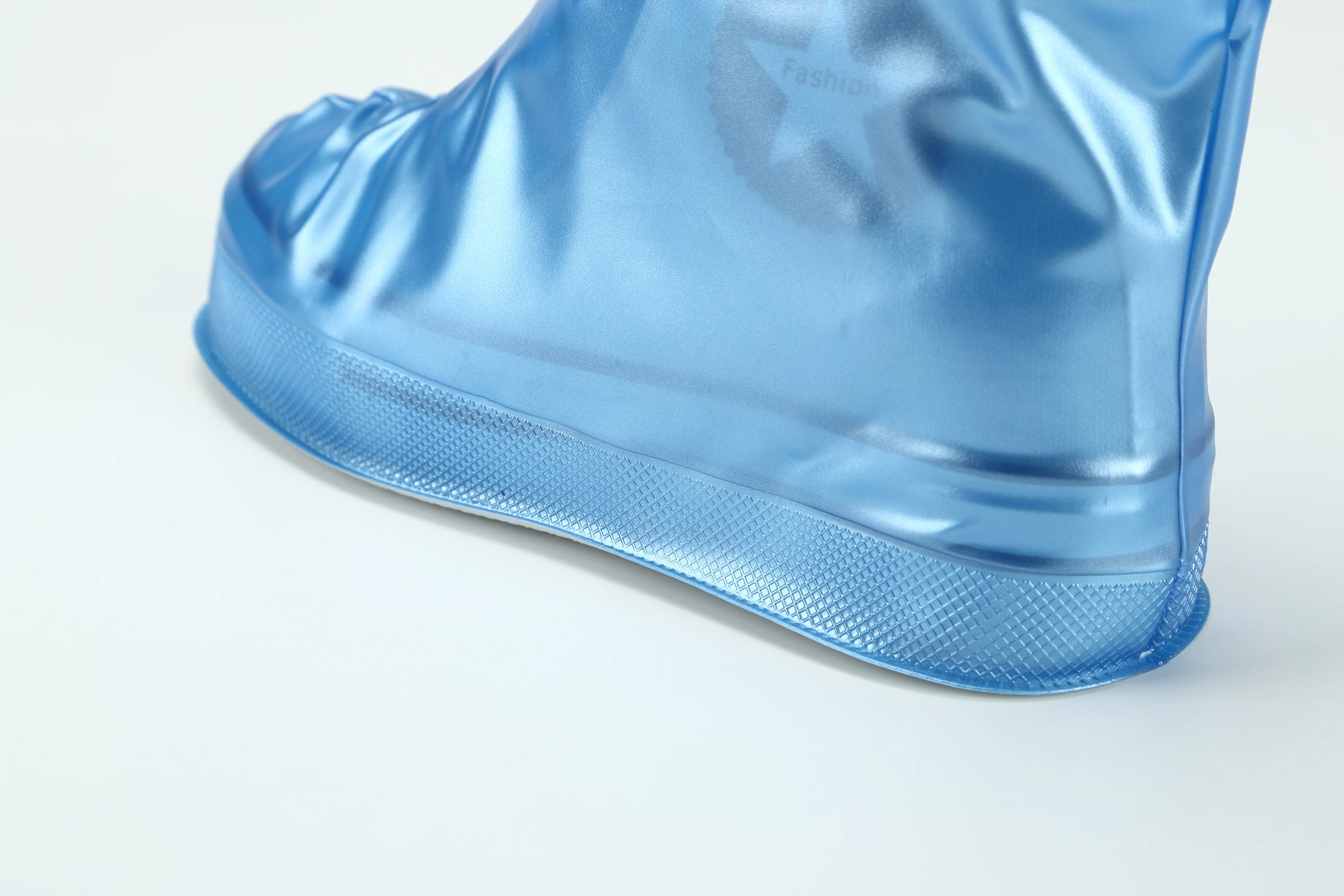 
Hot quality running PVC sneaker reusable non slip sole black transparent men plastic cycling rain waterproof shoe cover for sale 