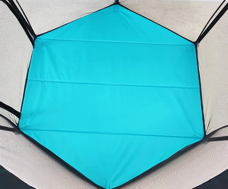 Indoor Outdoor Safety Fence Hexagonal Folding Baby Playpen Yard Kids Playard