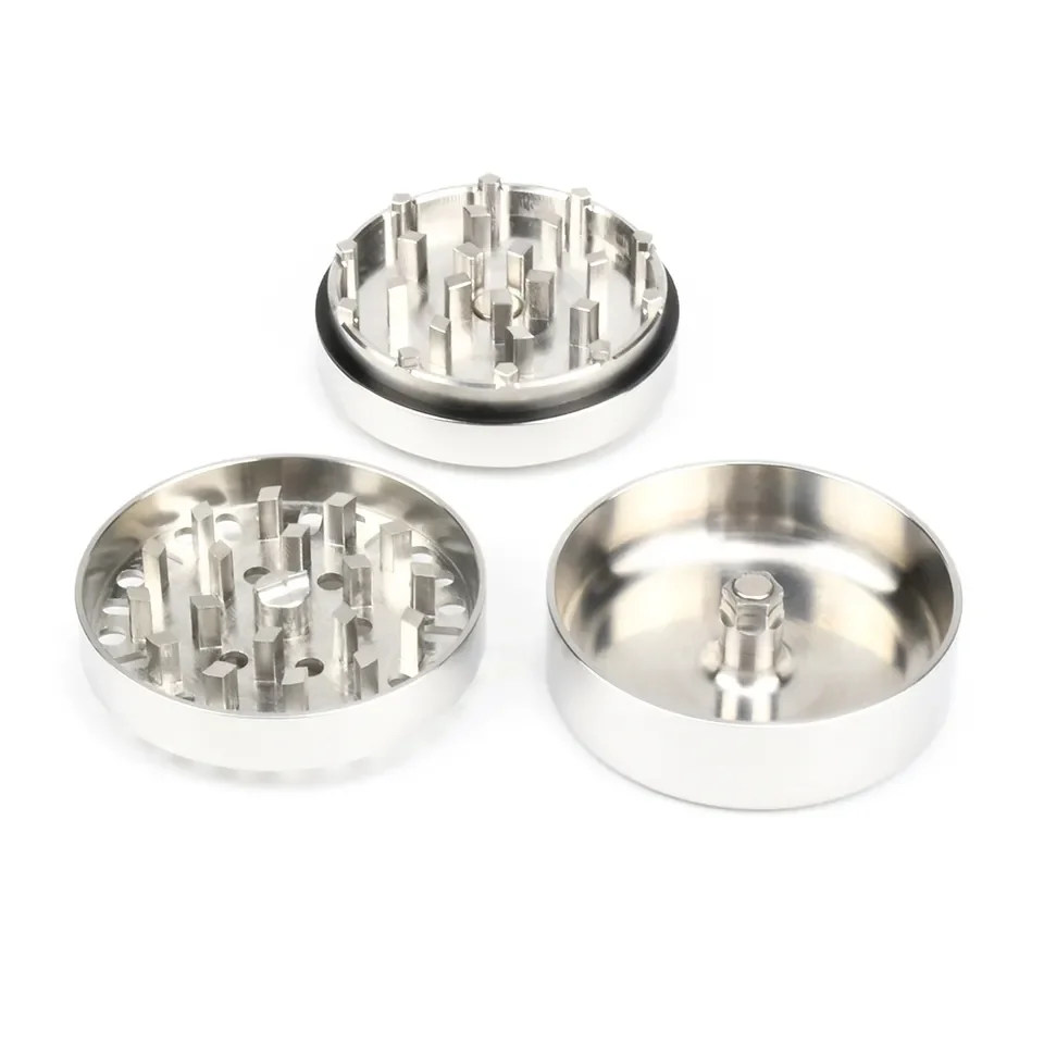 New Premium Tobacco 3 Layer Manual Smoking Sublimation Hand Crusher Stainless Steel 60mm Brilliant Cut Grinder