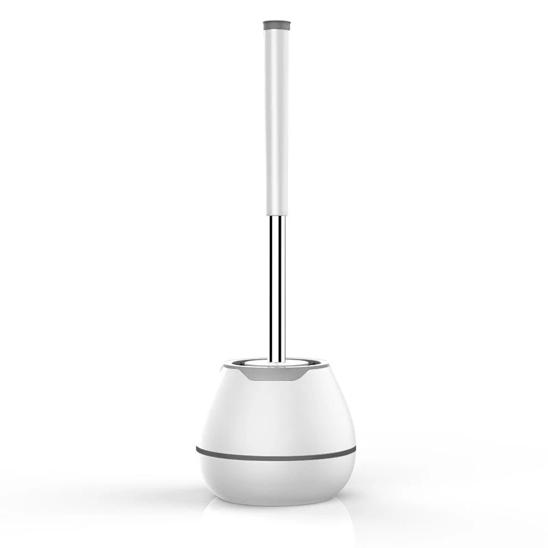 Jesun Manufacturer Wholesale Silicone Toilet Brush Set with Tweezers Heavy Duty Silicon Toilet Brush With Holder For Bathroom