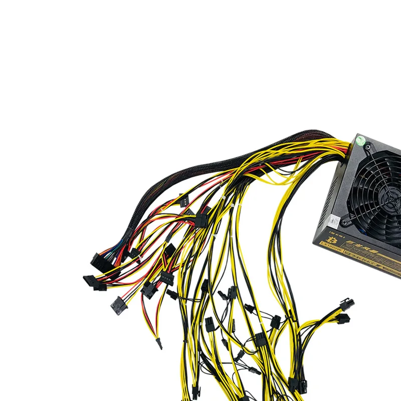 1800 Вт Номинальная 110V-220V ПК видеокарты блок питания 2600W 8 GPU серверный ATX оборудование для визуализации 90 Plus Platinum LX1800W