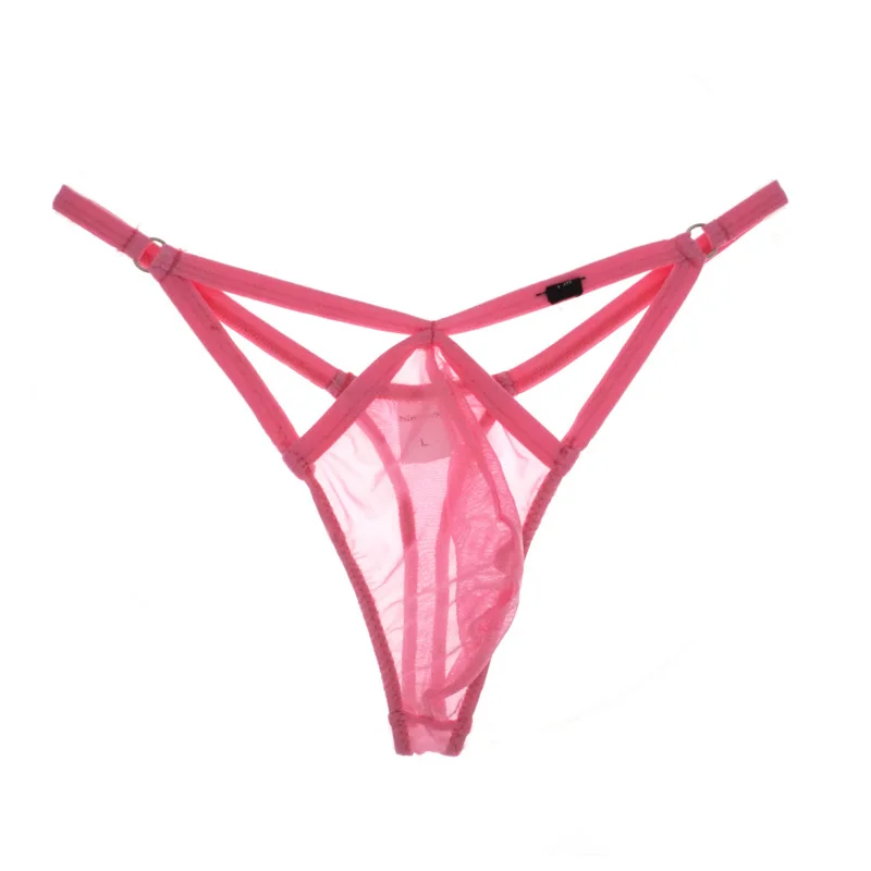 Сексуальные мужские сетчатые стринги, дышащее нейлоновое Мужское нижнее белье, джоки, прозрачные стринги для геев