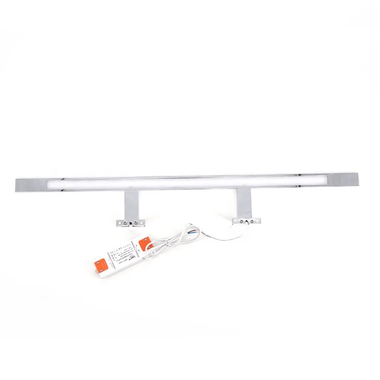 decorative IP44 Polished Chrome bathroom mirror led light for 30000h