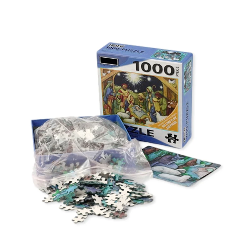 Free sample custom print puzzle custom puzzle manufacturer