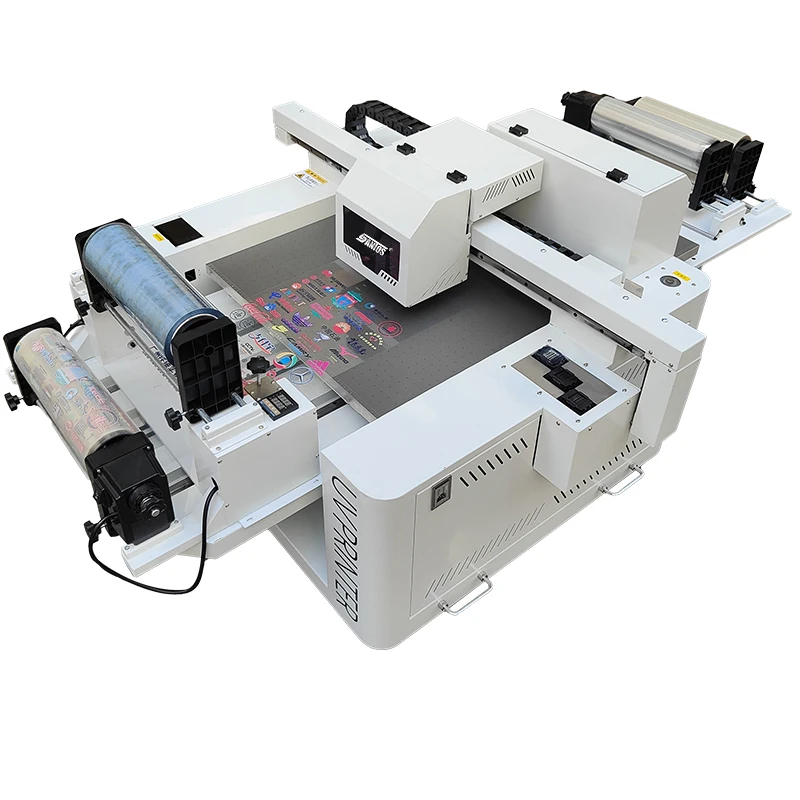 Wholesale 2 in 1 UV printer 6090 flatbed printing for wood phone case A3 UV dtf printing for Crystal labels