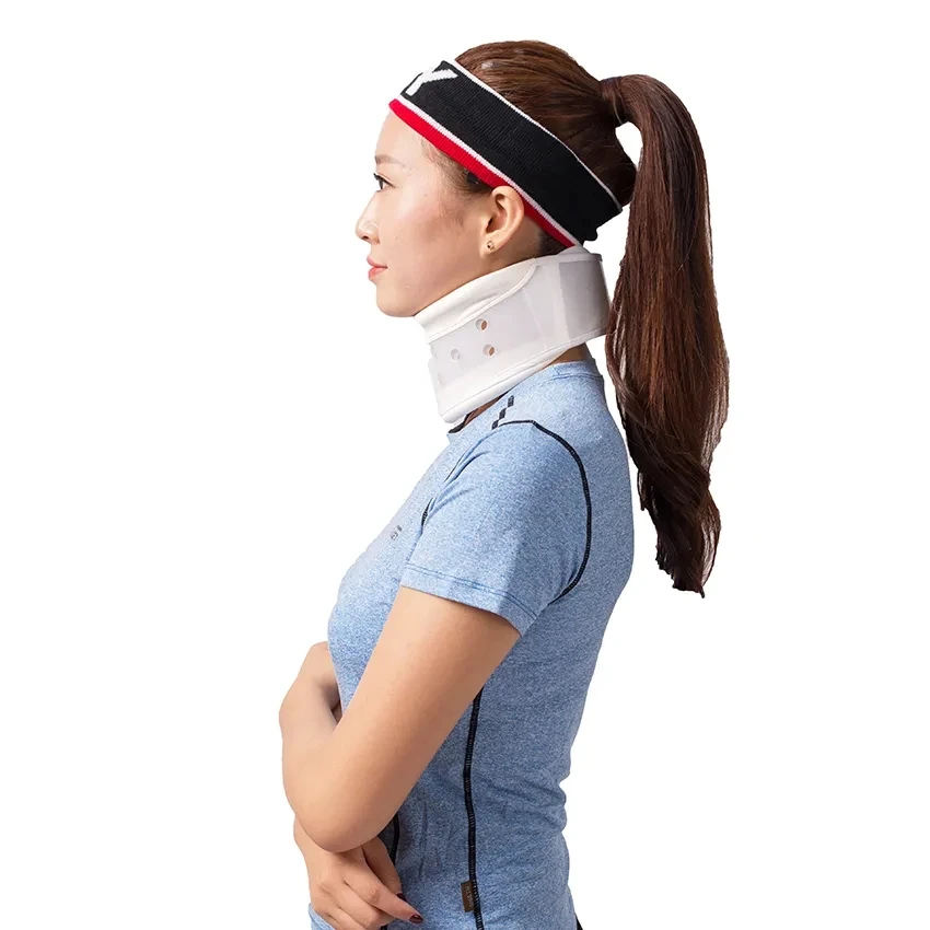 HKJD factory wholesale neck fixation rigid stiff cervical collar adjustable cervical collar for shoulder pain relief