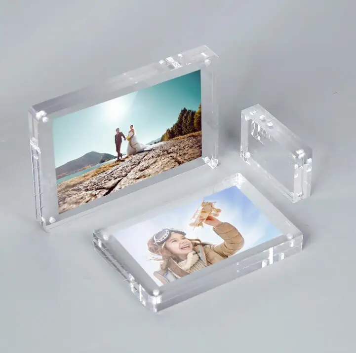 acrylic desk top photo frame perspex picture photo frame