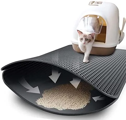 Cat Litter Mat Litter Trapper Size Honeycomb Double-Layer Design Waterproof Proof Material 2-Layer Sifting Easy