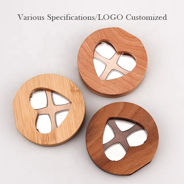 Vietnam WeWood пустой деревянный и бамбуковый контейнер для макияжа с зеркальной упаковкой теней век палитрой косметики