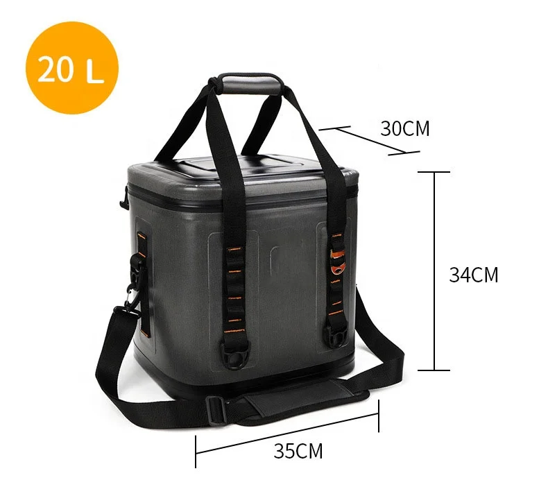 Collapsible Large TPU 60 Can Leak proof Waterproof Insulated for Ice Golf Road Trip Buckets Soft Portable Cooler Tote Bag