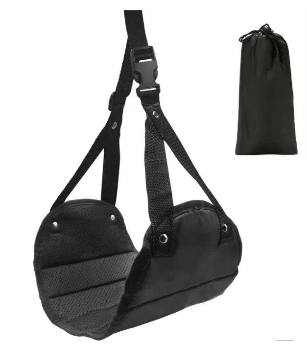 JYM Customized lightweight adjustable aircraft travel footrest provides leg support suitable for office travel with storage bag