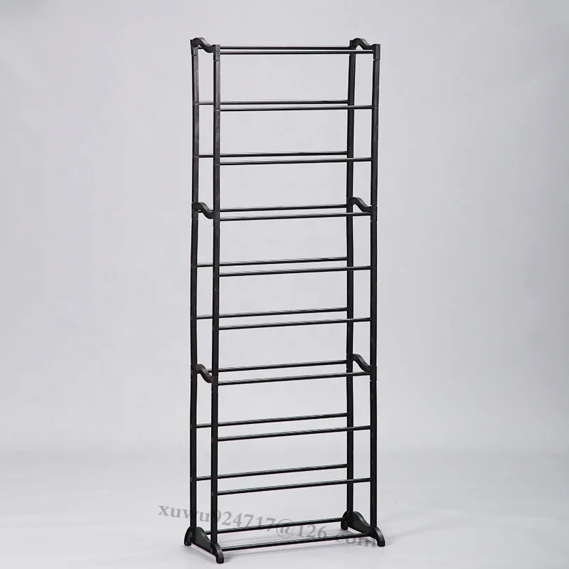 Home Storage Shoe Shelf Large Capacity Organizer For Entryways Cabinet 10 Layer Metal Iron Shoe Racks