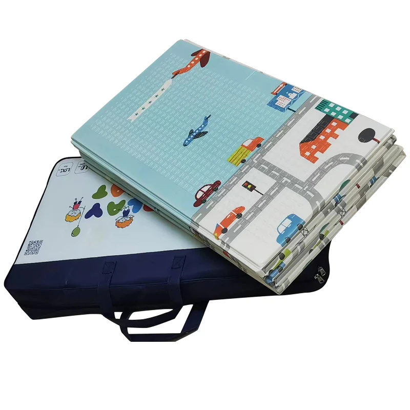 Children Double Sided Non-Toxic Educational Toy Large Cartoon Pattern baby play mat manufacturer