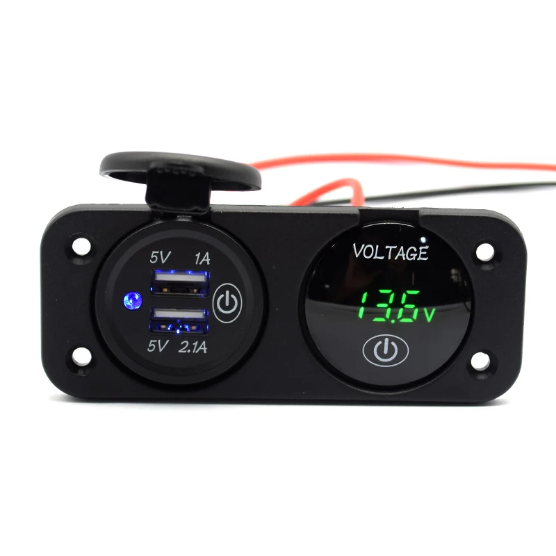  Низкое напряжение DC 12V двойной 2 порт USB разъем питания для телефона