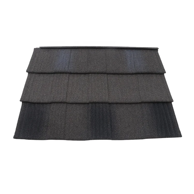  Manufacturer bond colorful metal roof ridge stone coated tile roofing material