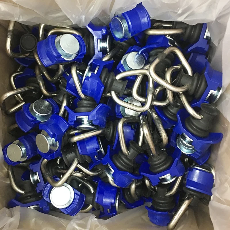 L-Track Fittings Plastic Color Single Stud Fittings with D Ring Airline Cargo Fixing Hooks