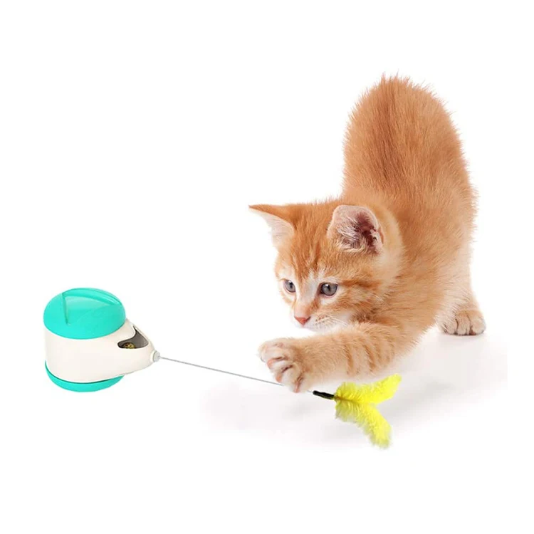 Leak Food Cat Toy Tumbler Rotating Balls Tease Kitten Training Agility Toys For Cats