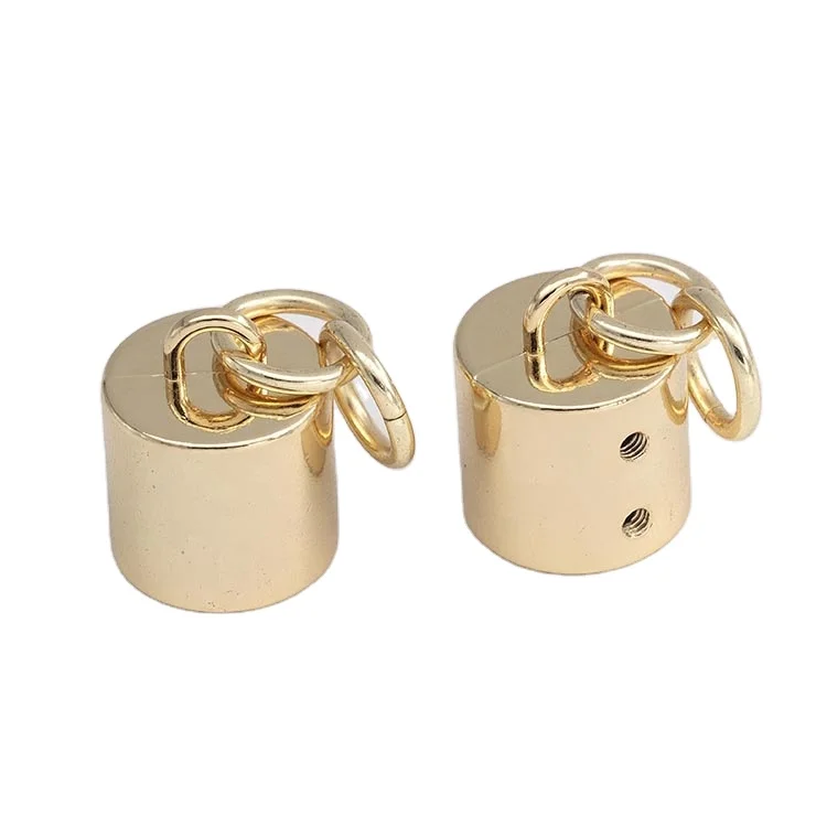 Металлический шнур Золотой пользовательский стопор круглый зажим Стопперы Торцевая Крышка для шнура T/t,paypal цинковый сплав 4-9 дней 200 шт покрытие