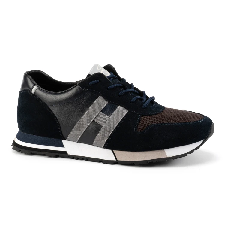 Simonspark New Arrival Lightweight Eva Sole Genuine Leather Casual Sports Shoes men Sneakers For Men